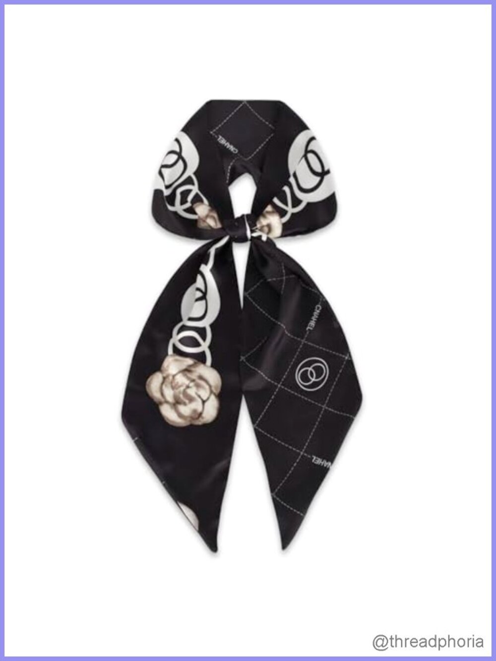 59 inch Satin Feel Scarf Women's Fashion Square Neck Silk Scarves for Bag Hair